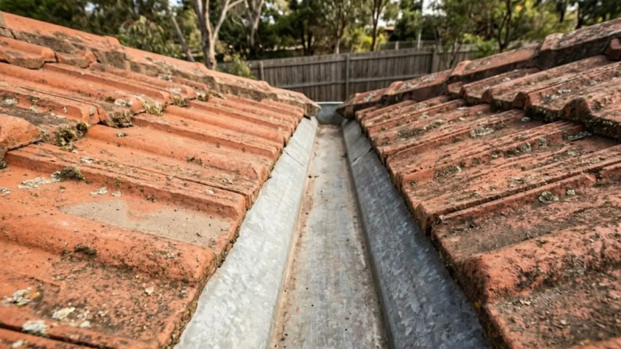 After: roof valley gutter on a Perth home