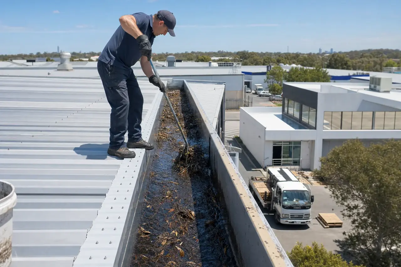 Commercial Gutter Cleaning in Perth